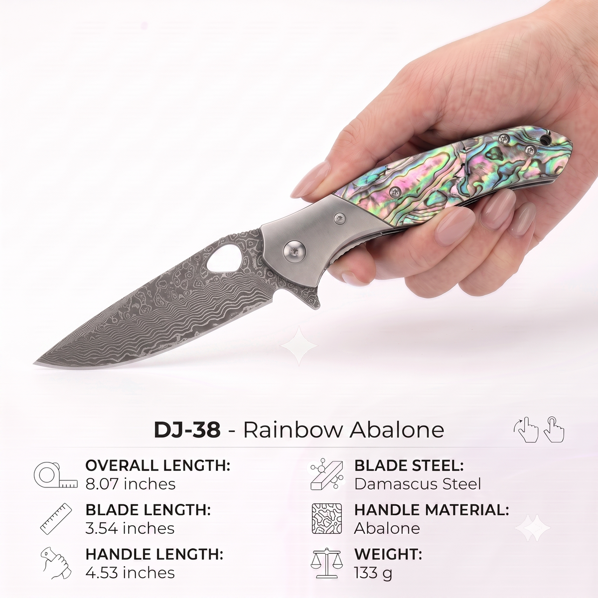 Color Shell Damascus |DJ-38