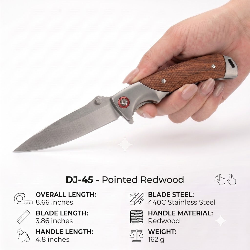Pointed‑Tip Rosewood Handle |DJ-45